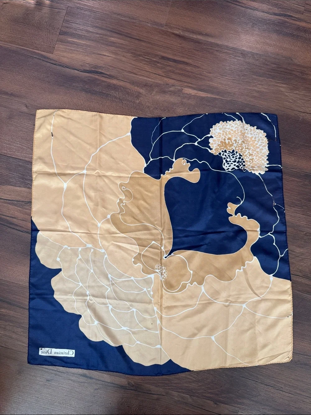 Floral Christian Dior Silk Scarf *Flawed*